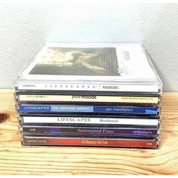 Instrumental Music CD LOT OF 6 Mixed Piano Classical Beethoven Pachelbel Flute - Picture 1 of 3